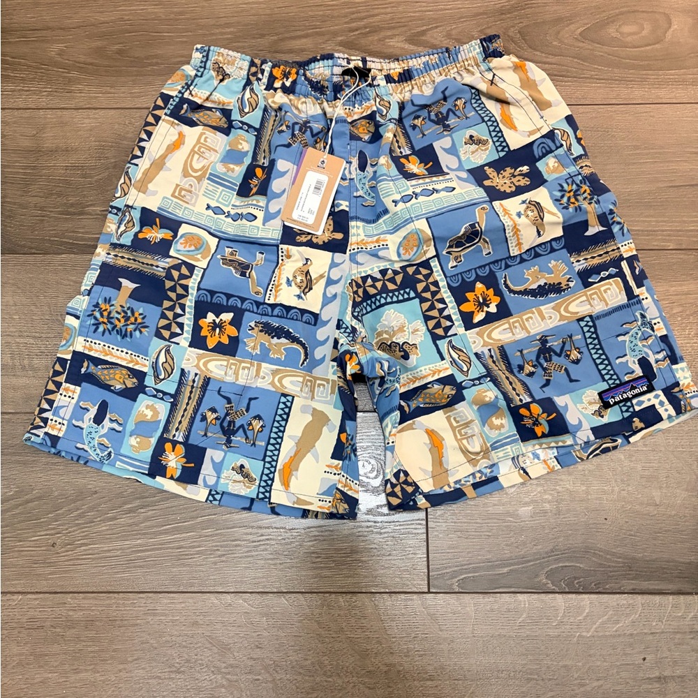Small Patagonia Blue Galapagos Swim Shorts